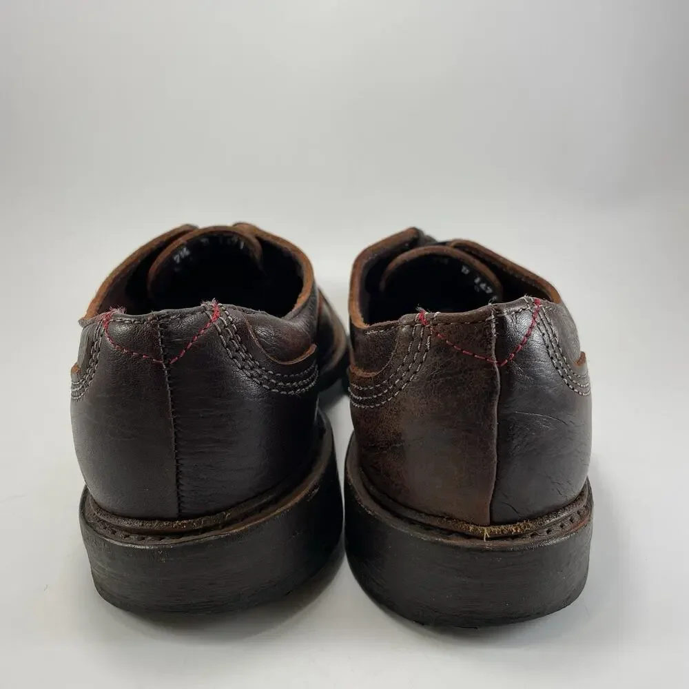 Allen Edmonds Overlord Cap Toe Oxford Dress Shoes Brown Leather Mens 7.5D USA